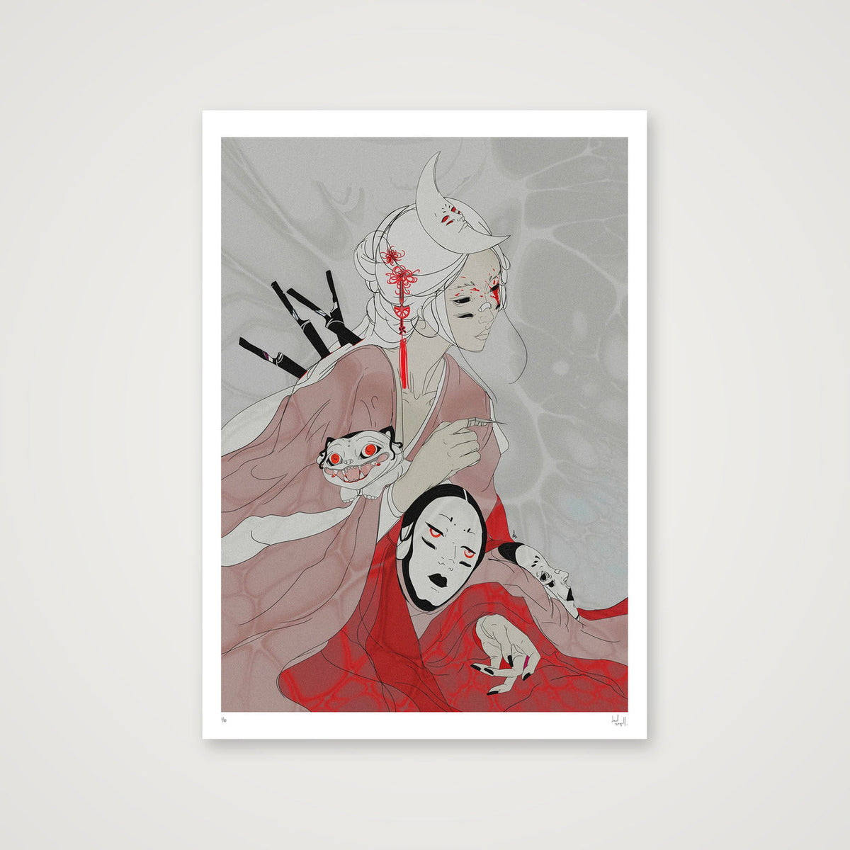 all my demons. — A1 (59×84cm, 23×33") Print only
