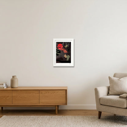 earth. — A4 (21×30cm, 8×12") White Frame