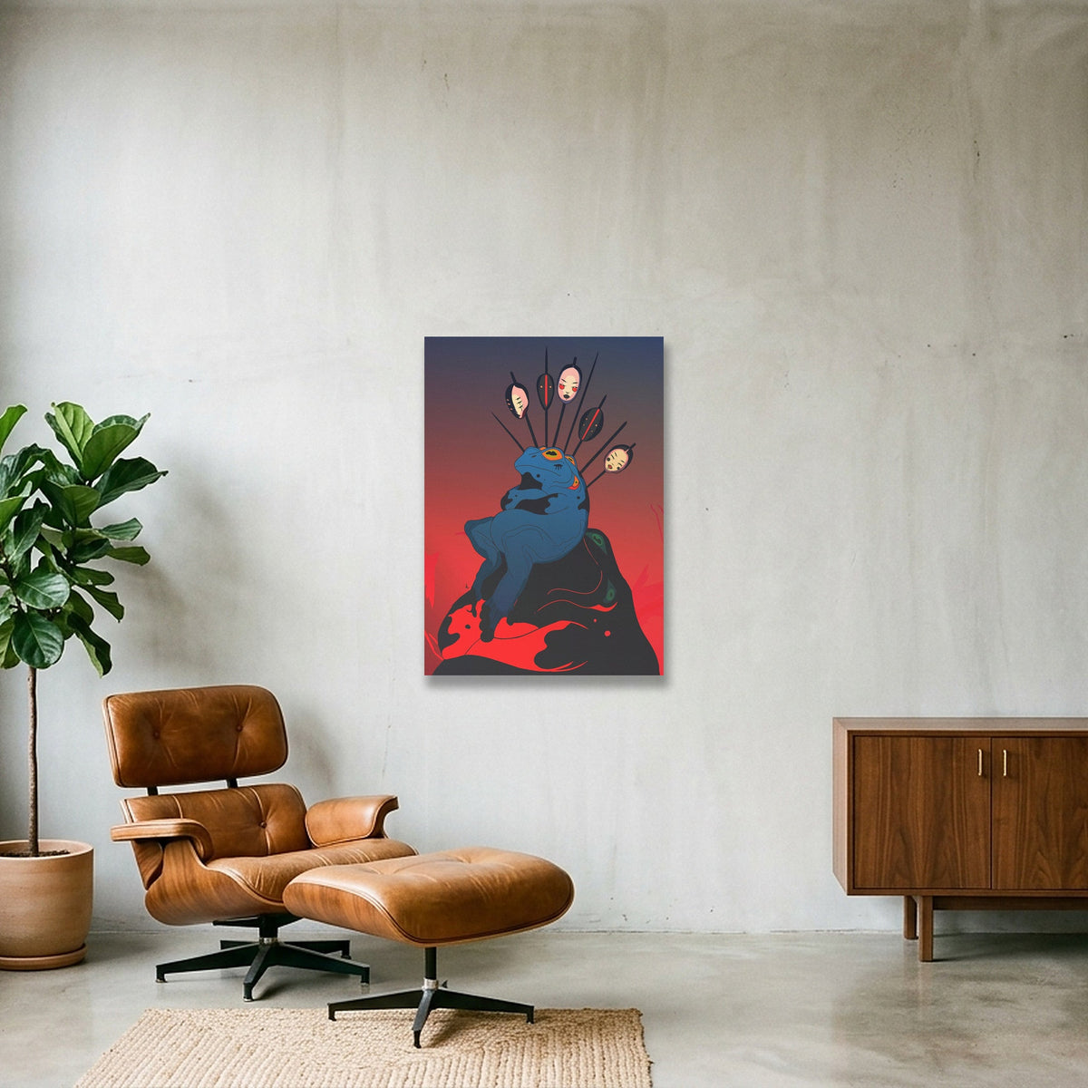 not amused. — A1 (59×84cm, 23×33") Acrylic Mount
