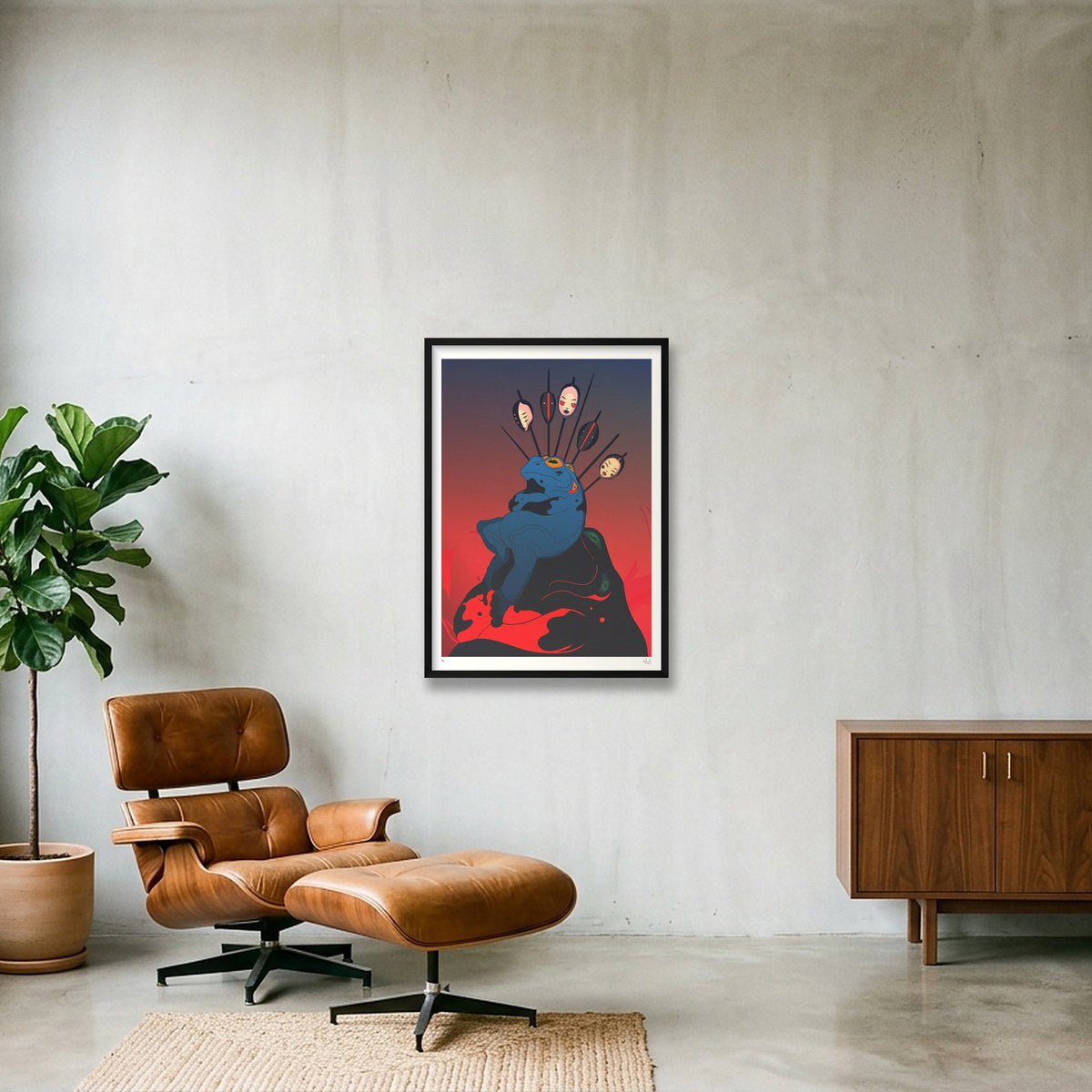 not amused. — A1 (59×84cm, 23×33") Black Frame