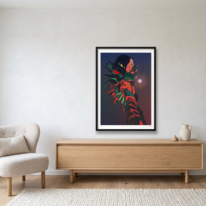 sakana. — 59×84cm, 23×33" Black Frame