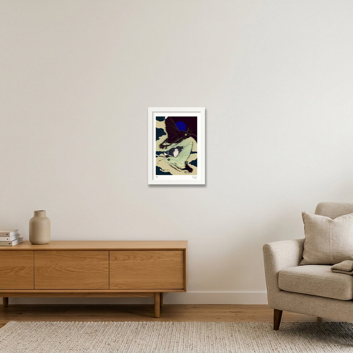 air. — A4 (21×30cm, 8×12") White Frame