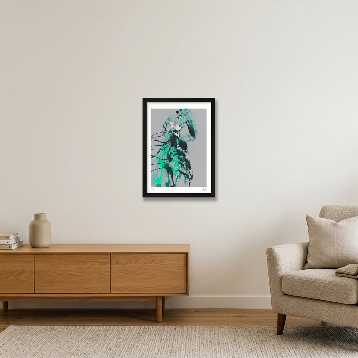 xena. — A3 (30×42cm, 12×17") Black Frame