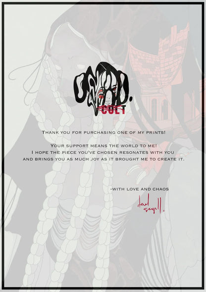 not amused. — A letter from the artist