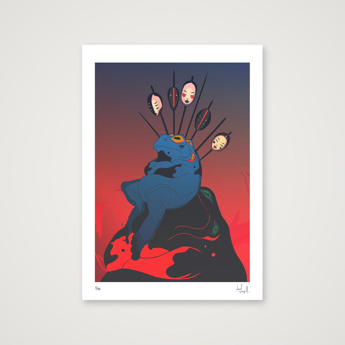 not amused. — A3 (30×42cm, 12×17") Print only