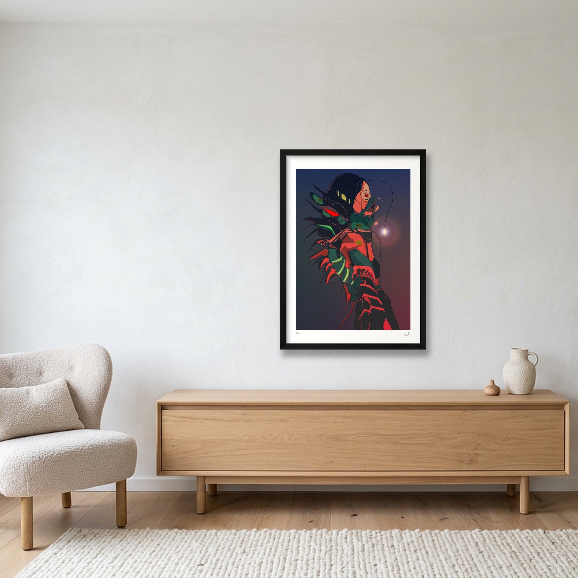 sakana. — 42×59cm, 17×23" Black Frame