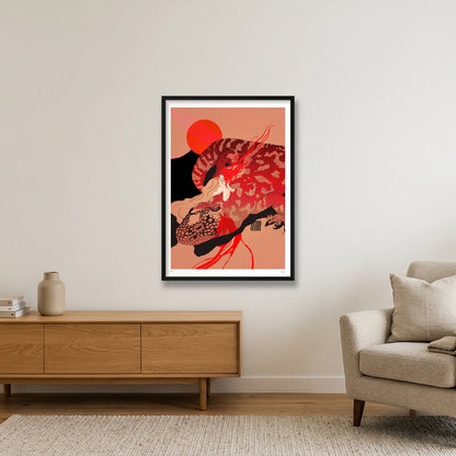 fire. — A1 (59×84cm, 23×33") Black Frame