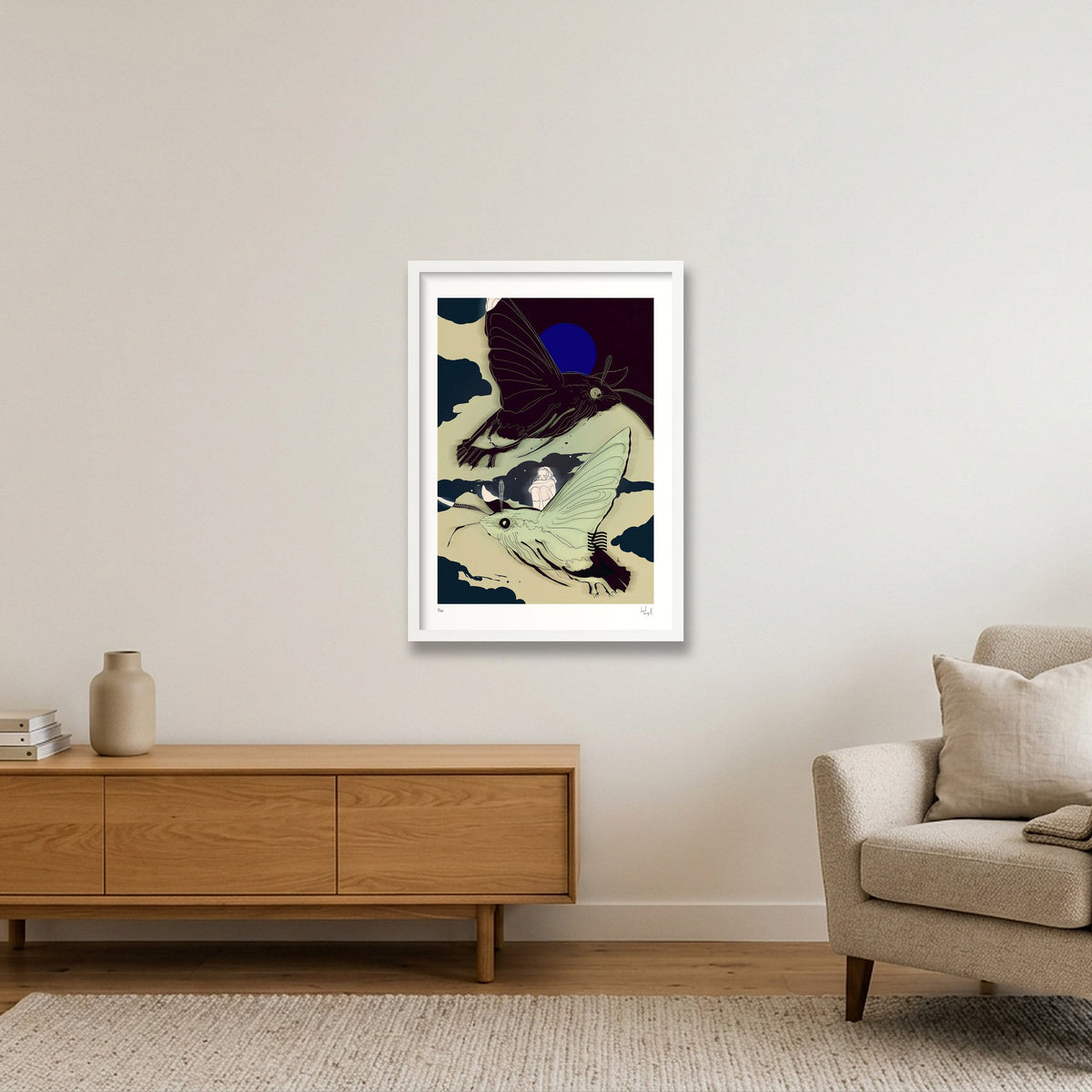 air. — A2 (42×59cm, 17×23") White Frame