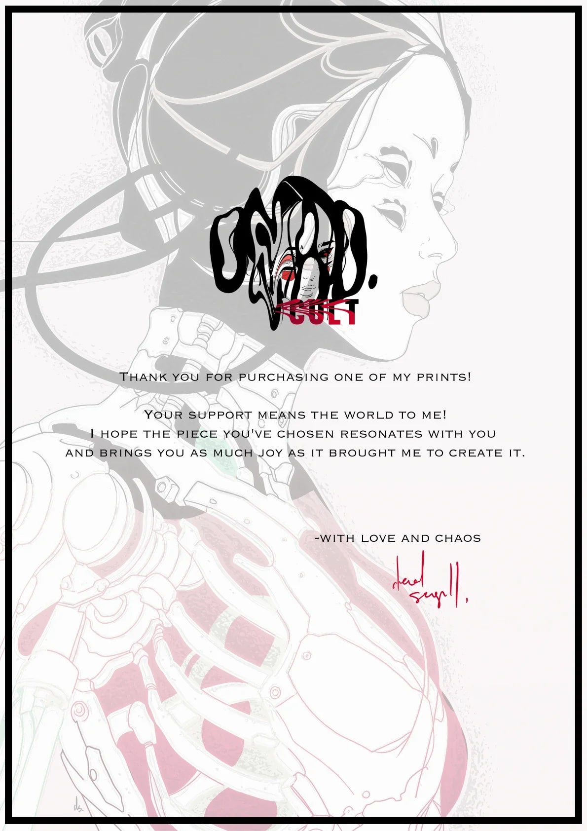 sakana. — A letter from the artist