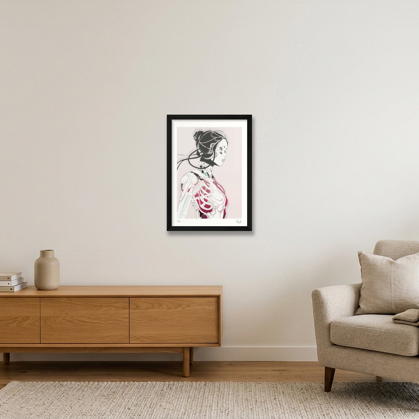 hoshi-01. — A3 (30×42cm, 12×17") Black Frame
