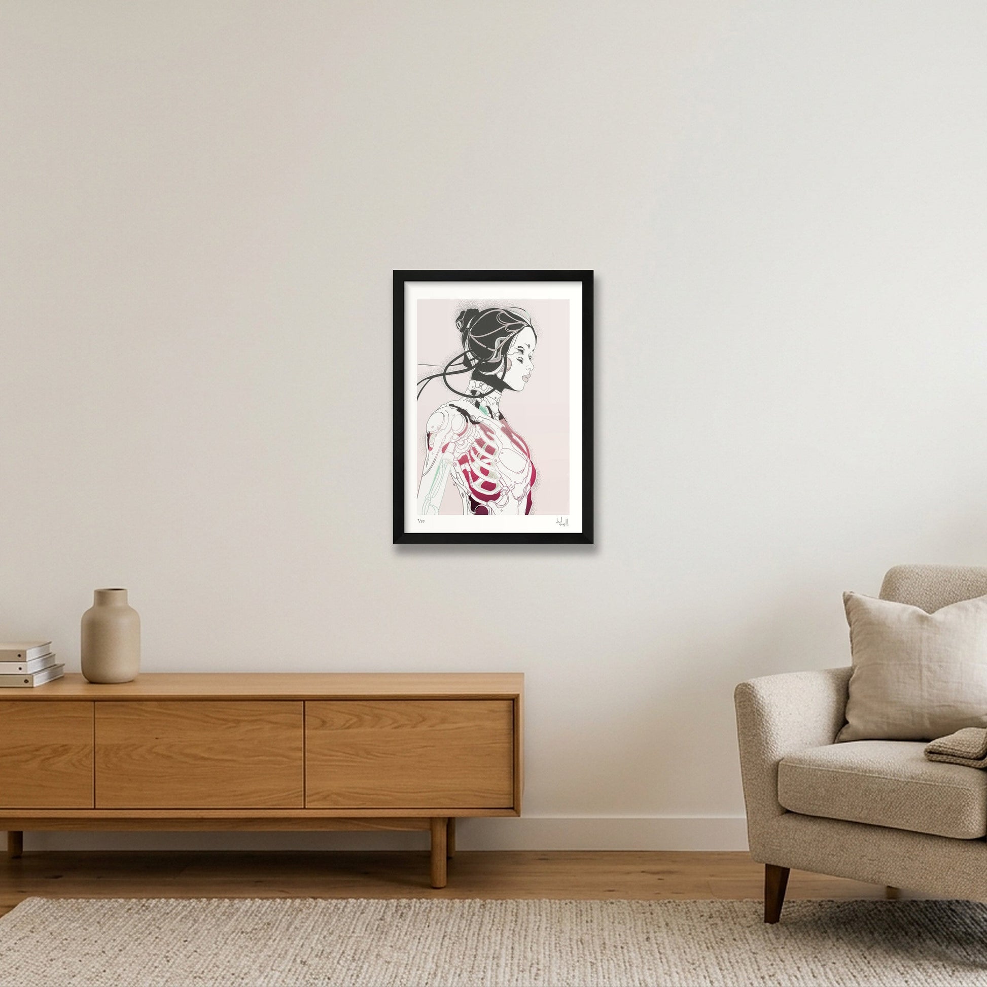 hoshi-01. — A3 (30×42cm, 12×17") Black Frame
