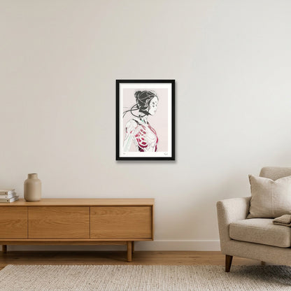 hoshi-01. — A3 (30×42cm, 12×17") Black Frame