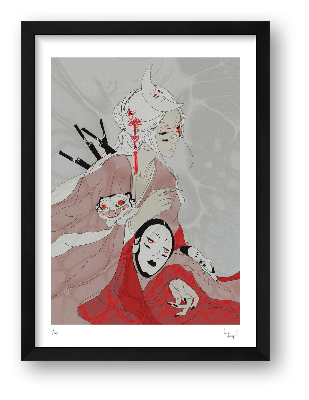 all my demons. — framed